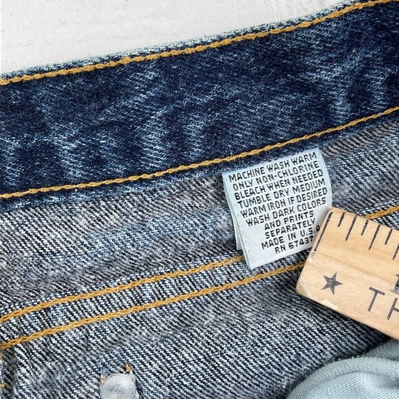 Sasson Jeans Women 14 27Wx30L Dark Blue Baggy Mom Tapered Cotton‎ Retro VTG 80s - Picture 6 of 12